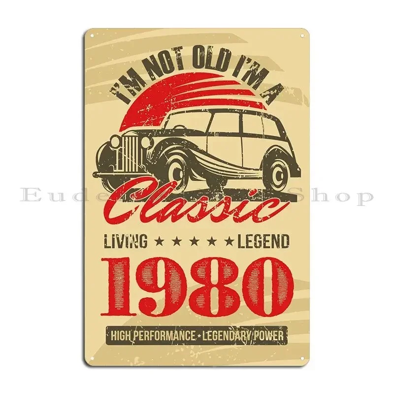 

Металлическая табличка Birthday Im Not Old 1980