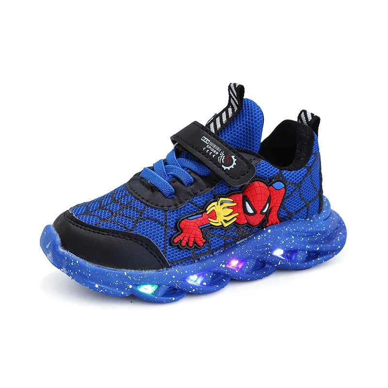 Cool LED Disney Spiderman Children Casual Shoes High Quality Fashion Kids Sneakes Toddlers Leisure Sports Girls Boys Shoes enlarge