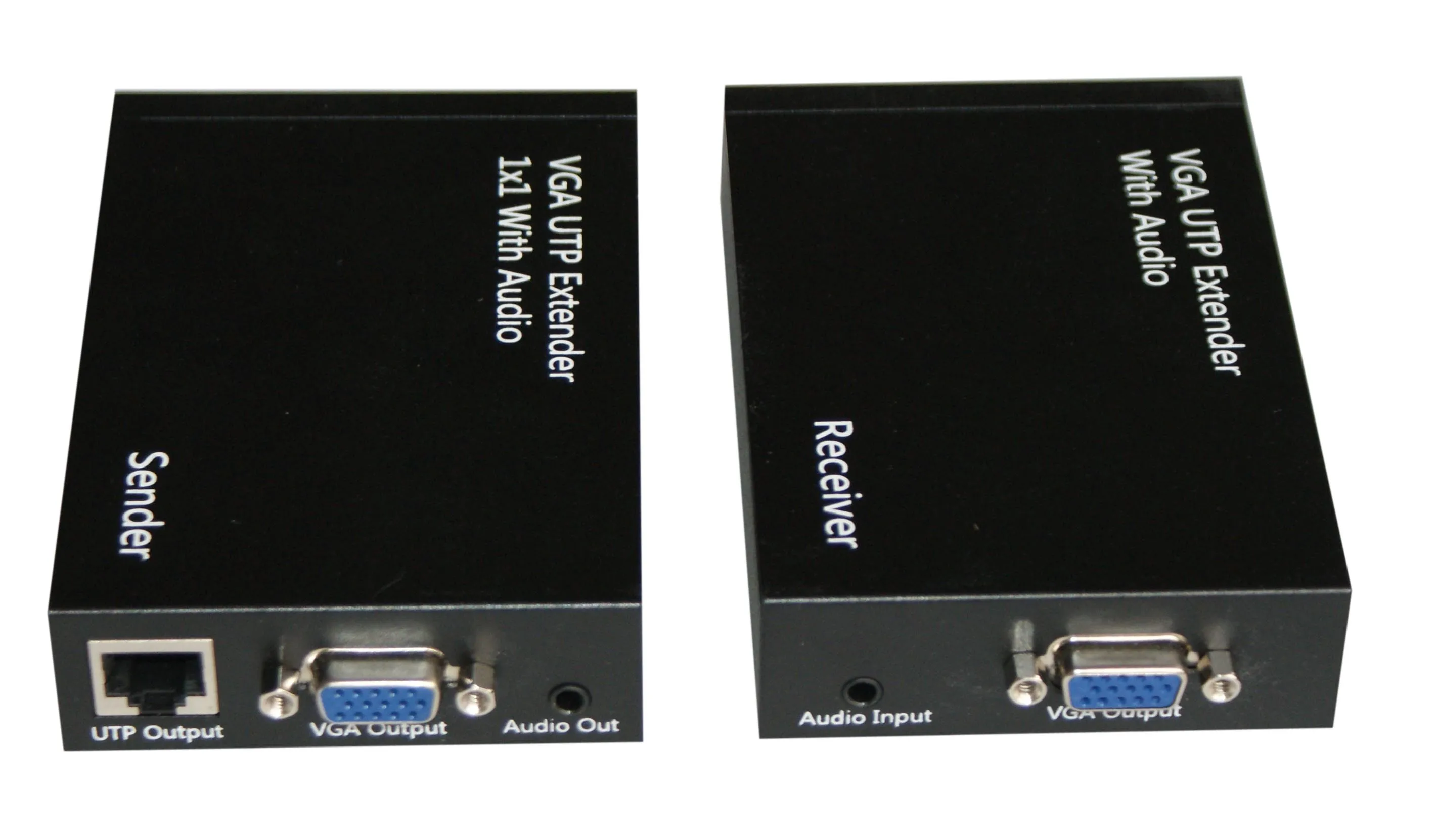 Удлинитель VGA UTP разветвитель 1x1 с аудио Cat5 до 984 футов/300 метров поддерживает 1920x1080