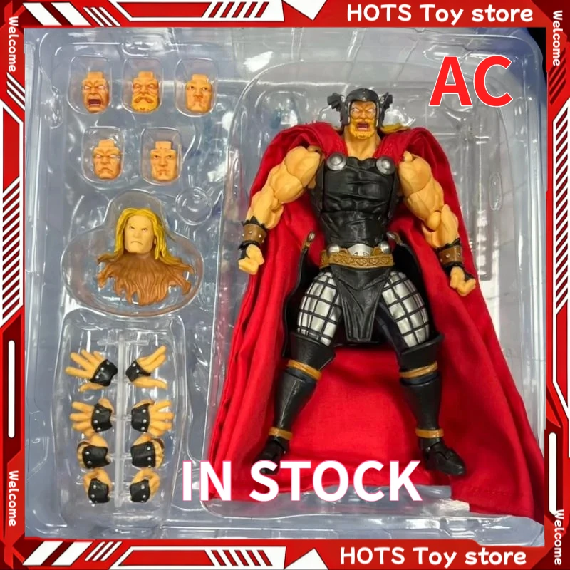 Фото Новинка В НАЛИЧИИ: Фигурка Тора (Бог Грома) от AC Factory Toys, Marvel Anime Action Figure, модель Kaiyodo Amazing Yamaguchi Revoltech, игрушка-подарок №2
