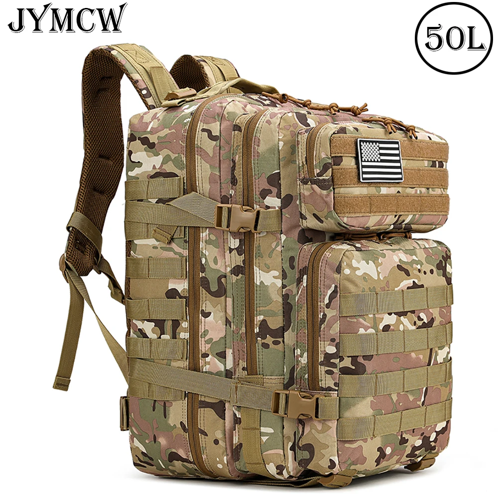 

Военный тактический рюкзак JYMCW, большая армейская штурмовая сумка 3 дня, Сумка Molle, рюкзак, походный рюкзак, охотничий водонепроницаемый рюкзак