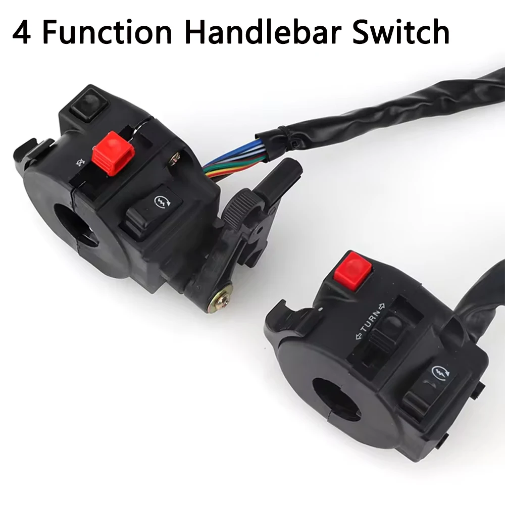 Выключатель на руль мотоцикла 4 функции для электрозапуска квадроцикла 7/8 дюйма 22
