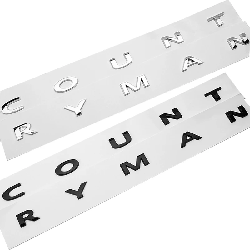 

3D ABS Letters Countryman Logo Rear Trunk Emblem Badge Sticker For Mini Cooper S JCW F54 F55 F56 F57 F60 R55 R56 R57 R60 R61