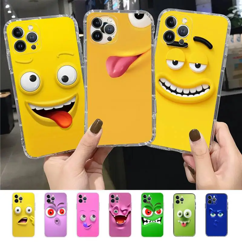 

YNDFCNB Funny F-Face Phone Case for iPhone 11 12 13 mini pro XS MAX 8 7 6 6S Plus X 5S SE 2020 XR case