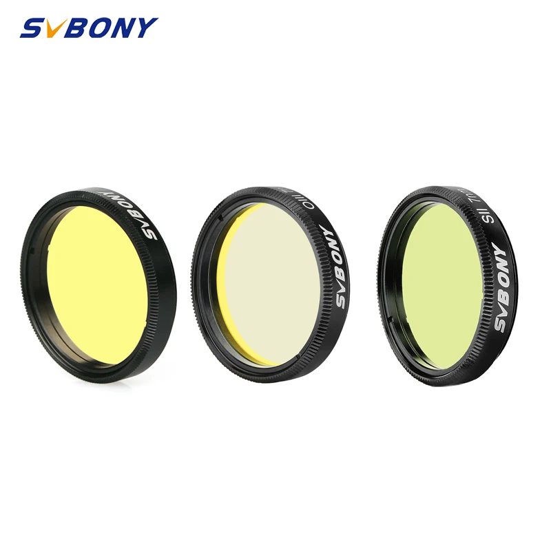 

SVBONY 1.25" SHO Filter SII/ H-Alpha/OIII 7nm for One-Shot Color Cameras, Light Pollution Filter for Astrophotography