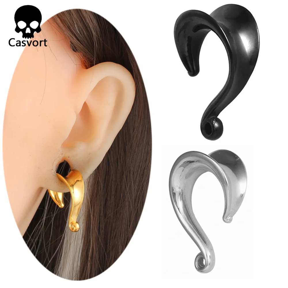 

Casvort 10pcs/lot Unique Stainless Steel Ear Piercing Fashion Hooks for Dangles Body Piercing Jewelry