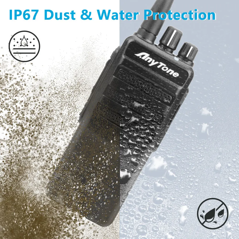 Anytone AT-D278 Walkie TALKIE UHF 5 Вт IP67 Водонепроницаемый AES256 Шифрование Запись голоса DTMF 2