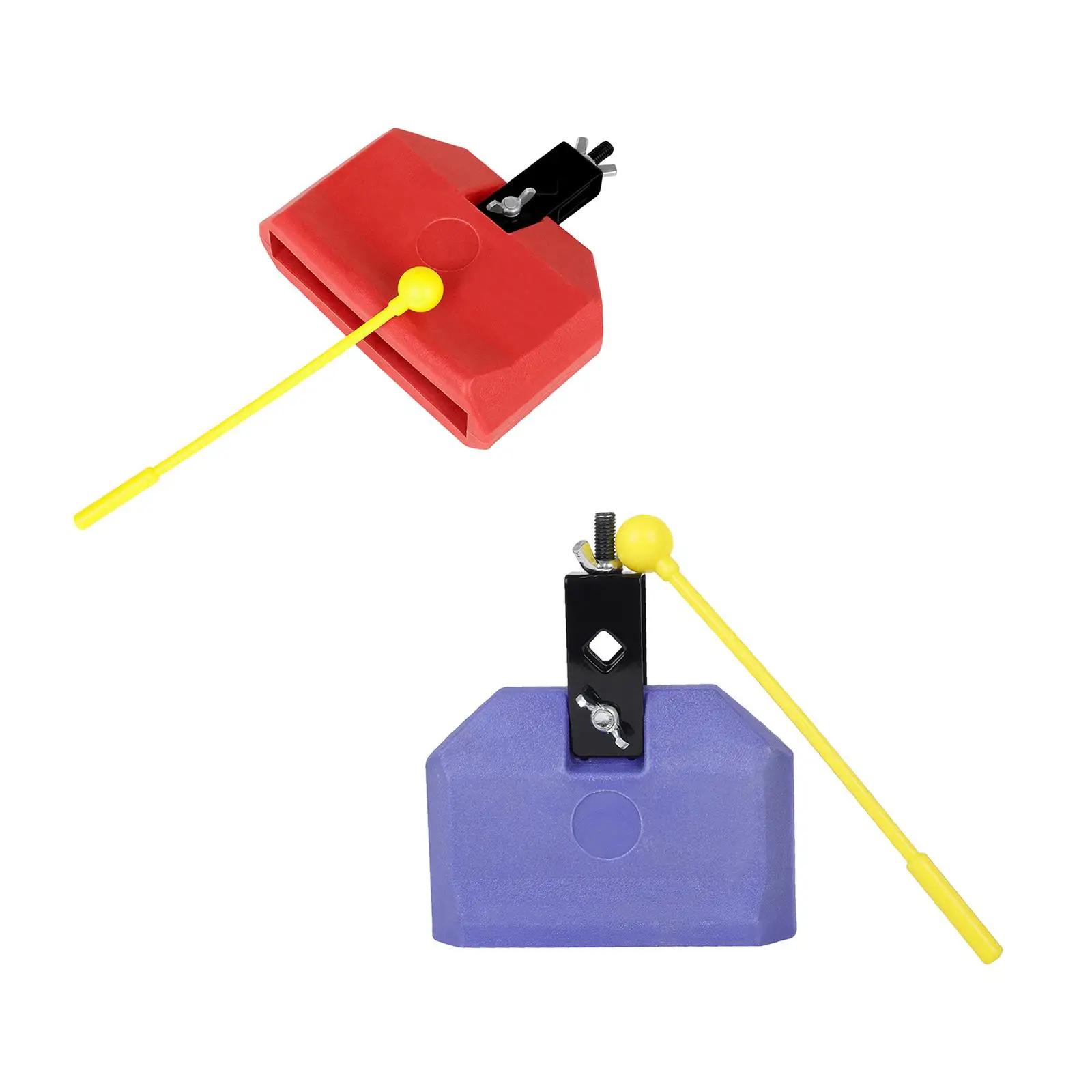 

Adjustable Mount Bracket Drum Accessories Cowbell Practical with Drumstick Percussion Block for Sports Game Wedding
