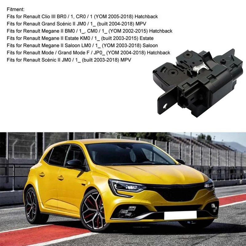 

Rear Tail Gate Latch Assy Tailgate Lock Latch Catch For Renault Clio Megane Scenic Modus 8200947699 8200076240