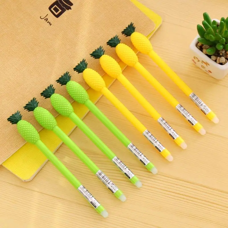 

2PCS Creative Stationery Lovely Pineapple Neutral Pen Students Easy To Disappear