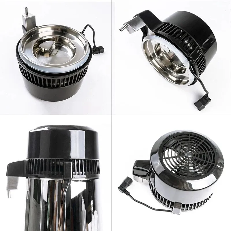 DIVEDEER Dental Water Distiller Stainless Steel Oral Sterilisation Filter Laboratory Purifier 4L Large Capacity Home