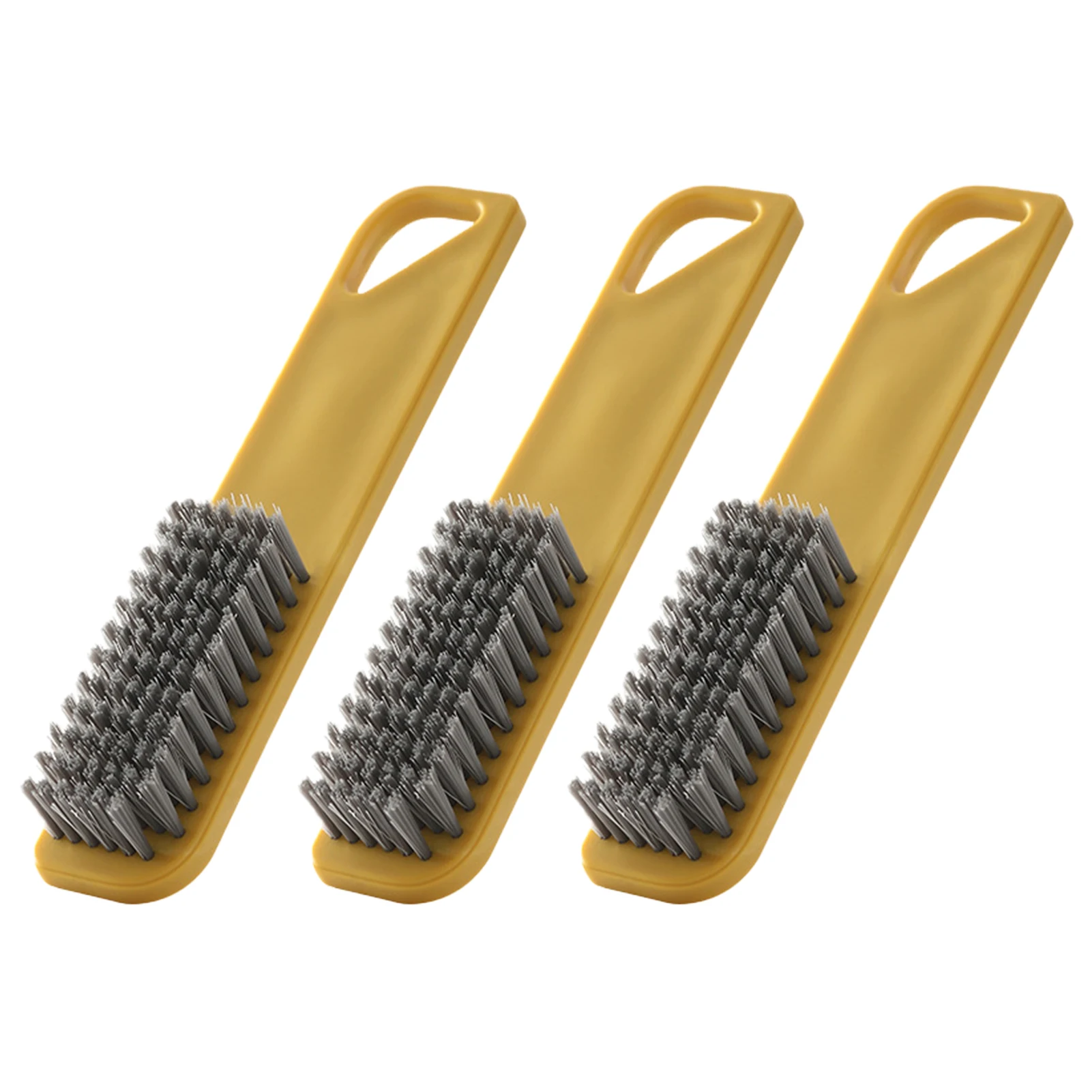 

3pcs Portable Multi-function Long Handle Hanging Clothes Cleaning Tool Laundry ABS Shoe Brush Household Grip Soft Bristle Travel