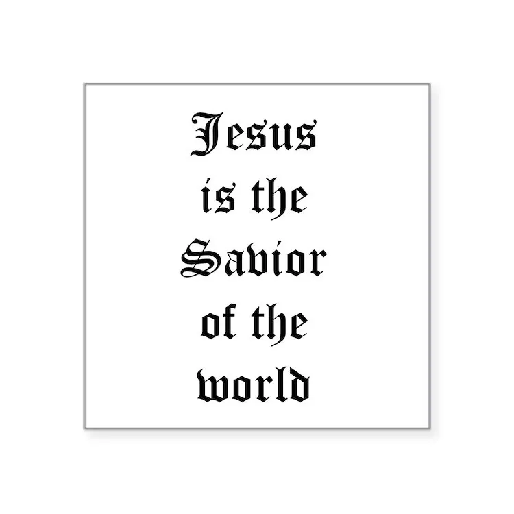 

Наклейка «Иисус-спаситель мира» (США), квадратная наклейка для ноутбука, автомобиля, милый мультяшный модный чемодан для общественных мест