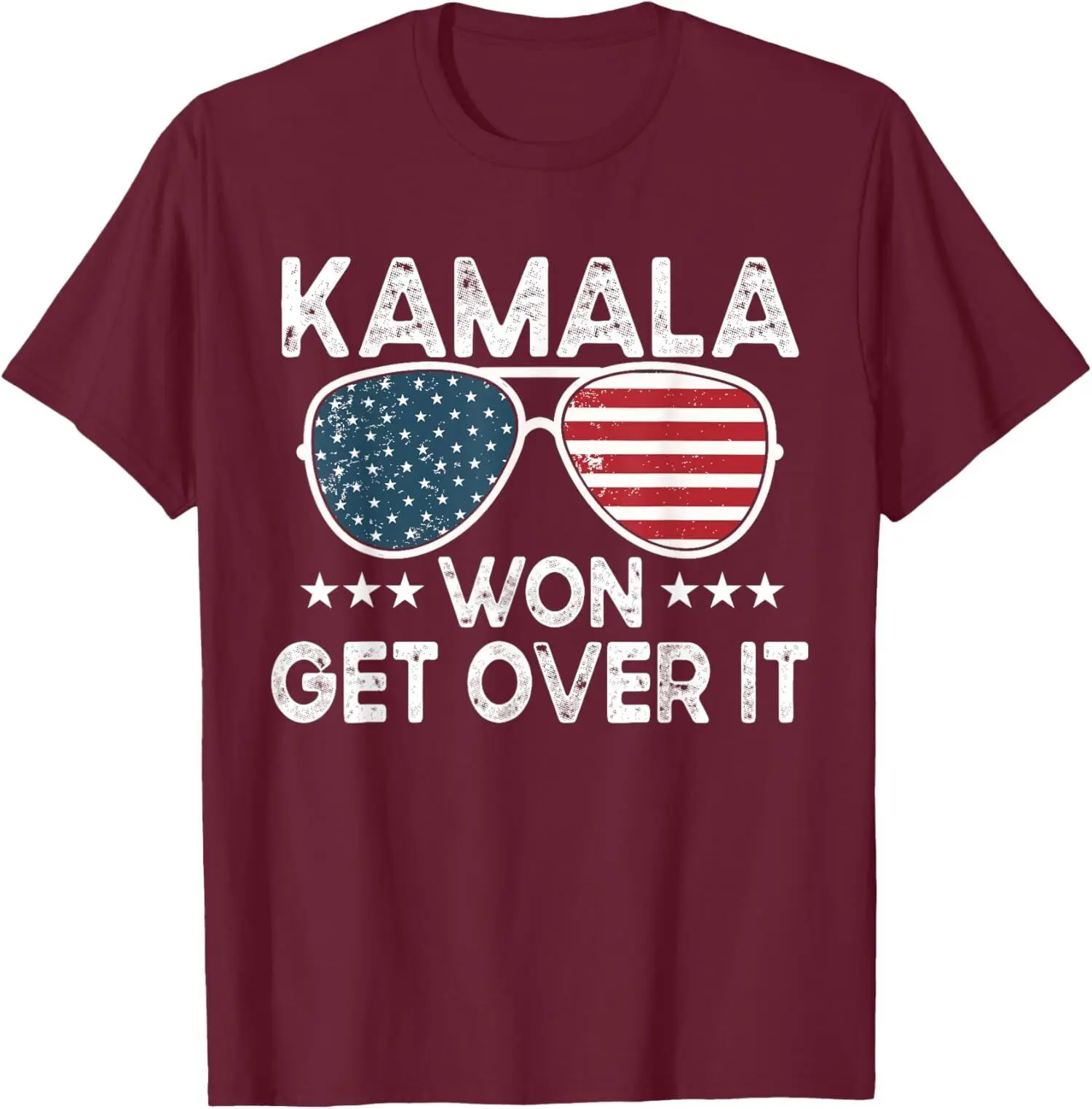 Футболка унисекс Kamala Won Get Over It Harris Waltz 24 Madam