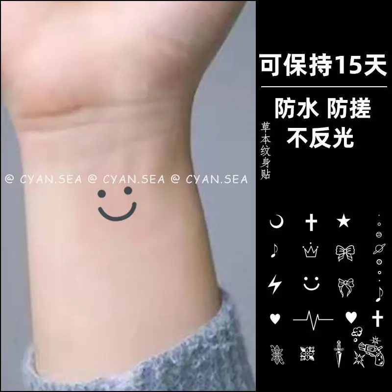 

Herb Juice Tattoos Waterproof Long-Lasting Fake Tattoo for Woman Men Finger Arm Tattoo Temporary Tattoos Art Tattoo Sticker