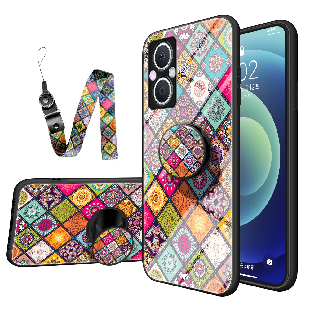 

For OPPO A55 4G A96 A36 A16 A53 A94 5G A54 A74 F19 Pro Plus A92s A91 A83 A52 A15 A16K Colorfull Phone Case Cover