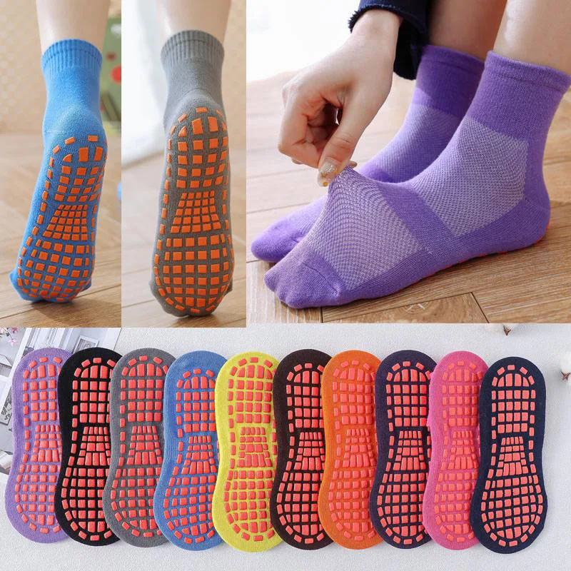 

Summer Breathable Women Thin Yoga Elasticity Silicone Non-Slip Floor Socks Cotton Mesh Sport Boy Girl Trampoline Toddler Socks