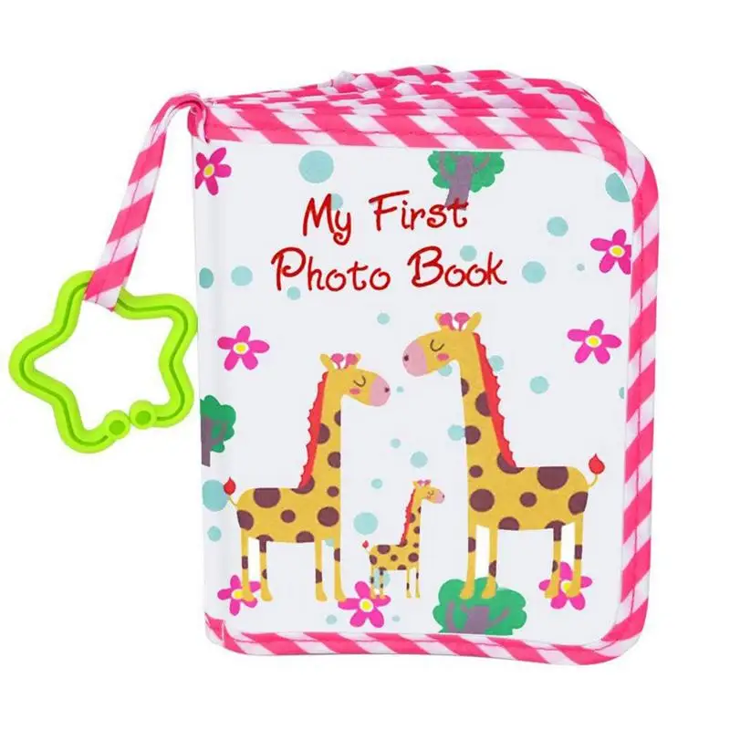 

Baby Photo Album Cloth Photo Book Cartoon Giraffe First Year Memory Photo Book Soft Cloth Album Baby Shower Gifts And Photo