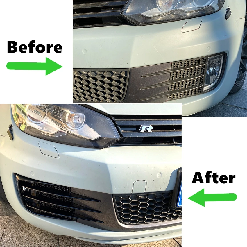 2 шт. автомобильные передние противотуманные фары для Volkswagen Golf 6 MK6 VI GTI R R20 ABS |