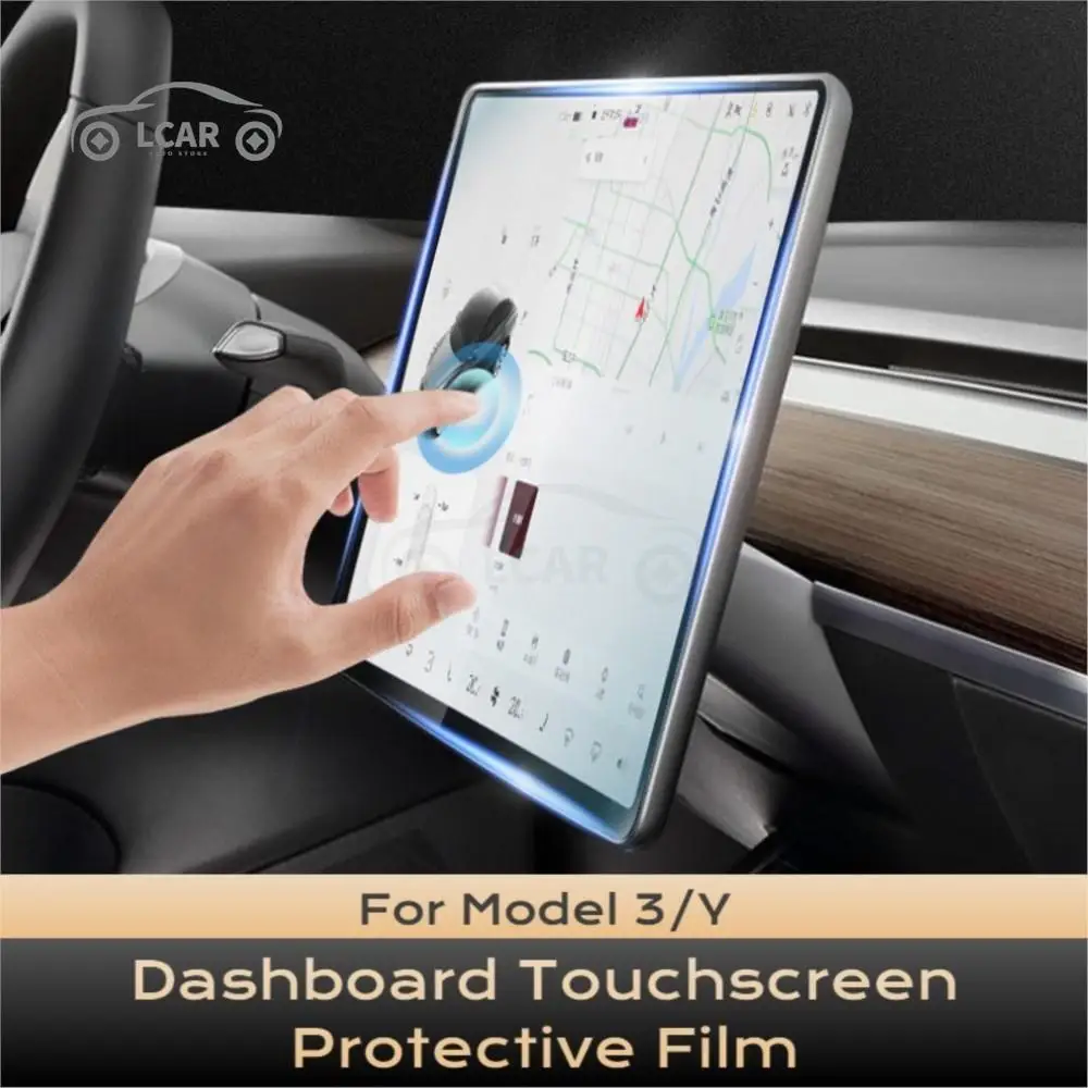 

Закаленное стекло для Tesla Model 3/Y, протектор экрана для приборной панели, сенсорный экран матовый, высокое разрешение, защита от отпечатков пальцев, автомобильные аксессуары