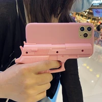 luxury 3d fun pistol for apple iphone 11 12 13 pro max case mini x xr xs 6 6s 7 8 plus se 2020 for huawei mate 20 p 30 40 cover