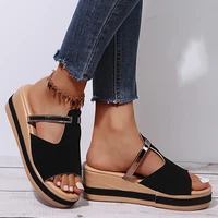 women sandals ladies high heels platform sandals wedge shoes women slippers summer sandals new fashion outdoor plus size
