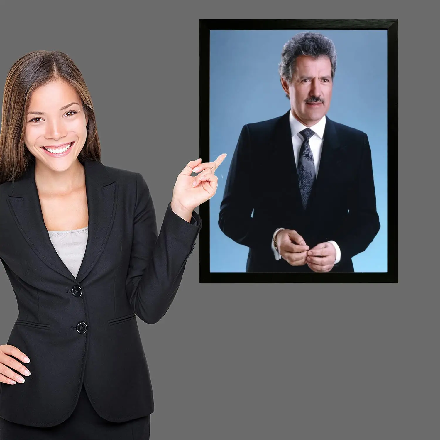 Алекс Trebek Host Холст Художественный постер и настенное искусство картина с принтом