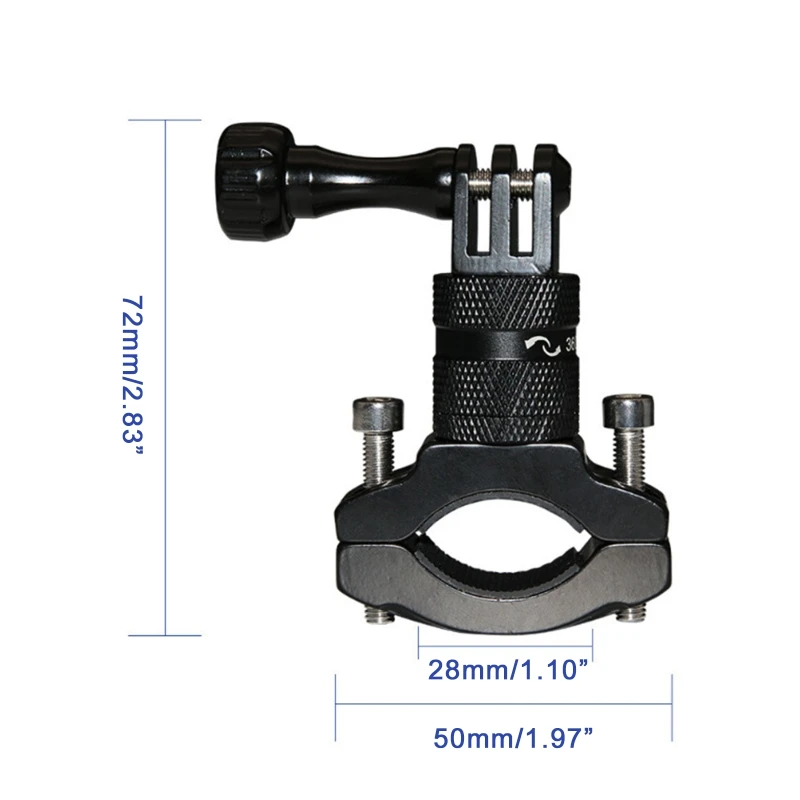 

360°Motorcycle Bike Camera Holder Handlebar Mount Bracket Stand for Go Pro Hero 8 9 10 Action Cameras Accessories L41E