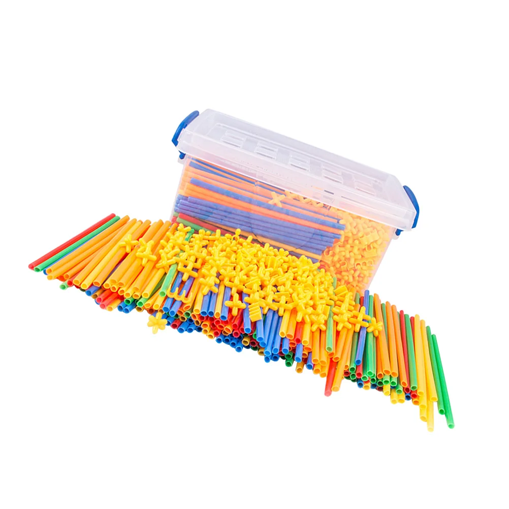 

Детский игровой набор из соломенных блоков, соединяющих игрушку, строительная игрушка, пазл из АБС-пластика для детей