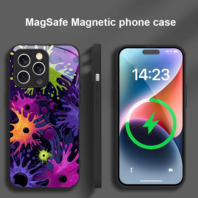 Фото выиграйте быстрого успеха для iPhone 16 15 P ro 14 13 Plus 12 mini 11 Pro Max XR Xs X 7 8 22 16E 16ProMax Стеклянный чехол для телефона Magsafe №3