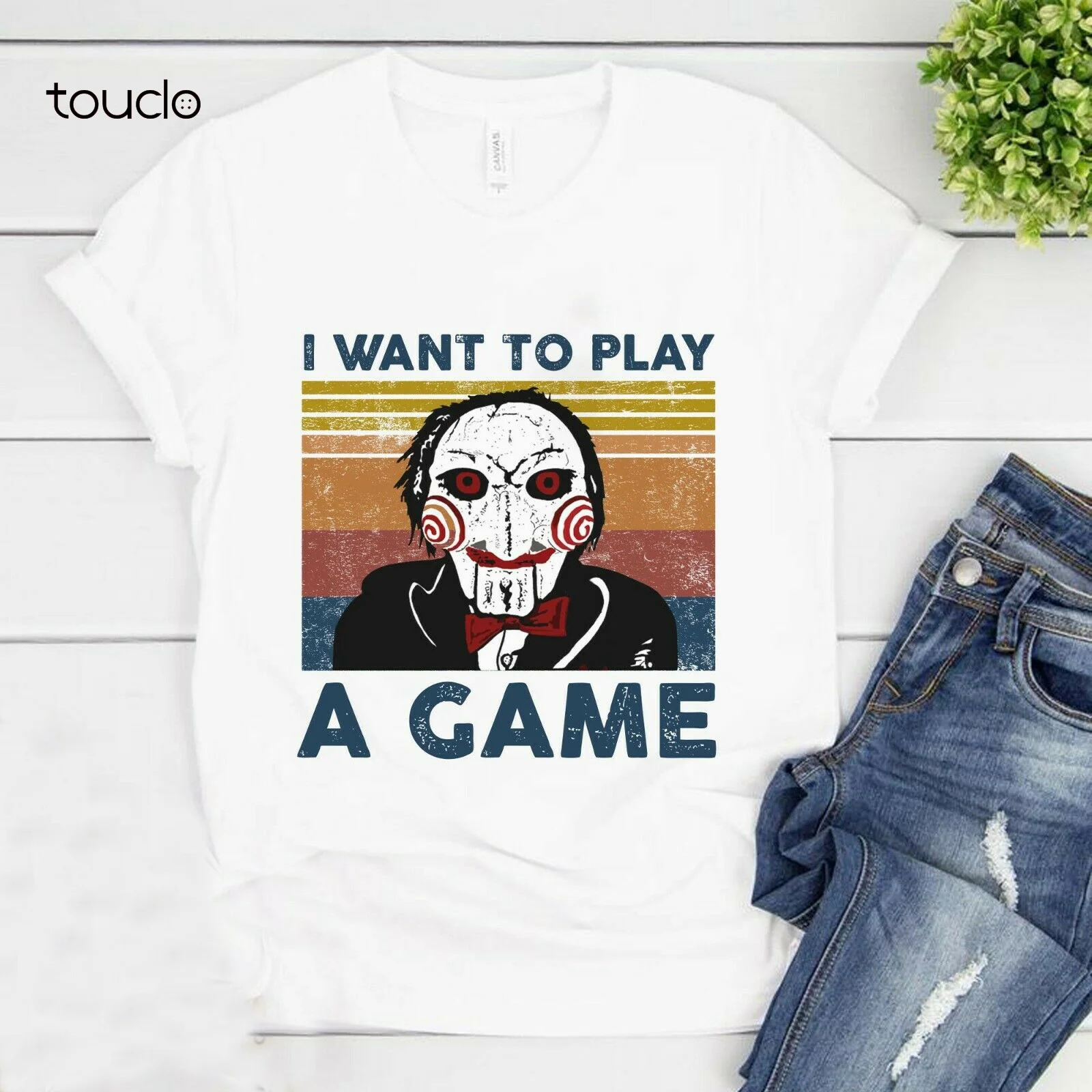 

Я хочу поиграть в игру, футболка с картинкой-головоломкой, ужас, Хэллоуин, футболка унисекс, стиль унисекс, стандартная, Aldult, подростковая, ун...