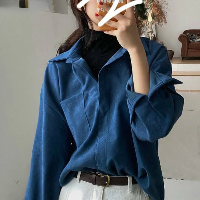 

Блузка женская шикарная Осенняя элегантная Офисная Женская блузка с длинным рукавом модная Корейская популярная простая Универсальная же...