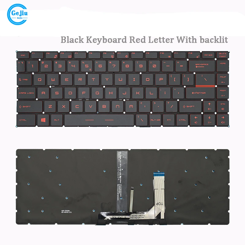 Новая клавиатура для ноутбука MSI Stealth GS65 MS-16R1 PS63 P65 GF63 8RC 8RD 8RE 8RF GF65 8SC PS42 MS-16R2 MS-16R3 MS-16Q4