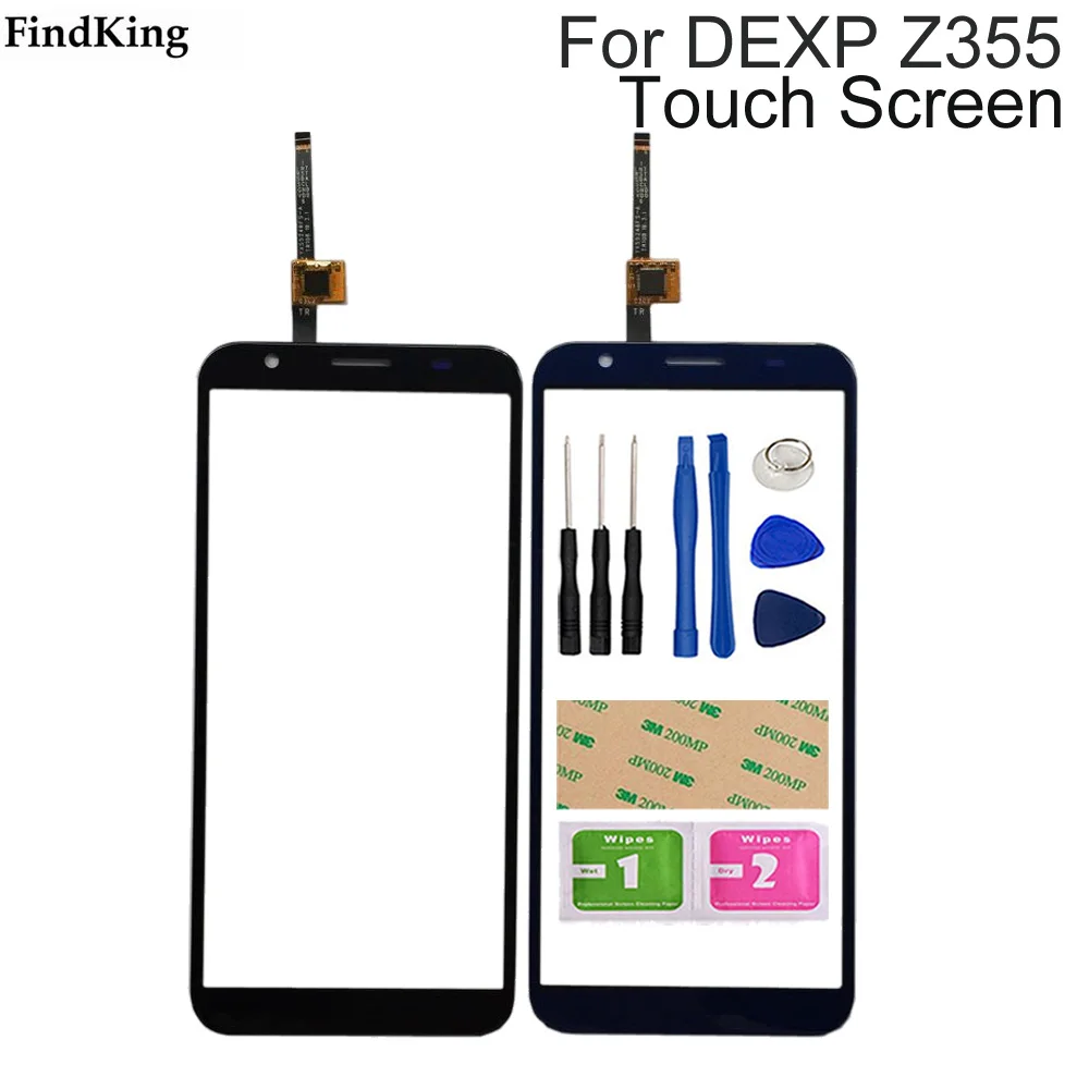 

Сенсорный экран для DEXP Ixion Z355, сенсорный экран, стеклянный объектив, дигитайзер, стеклянный датчик для Dexp Z355 Tools 3M Glue