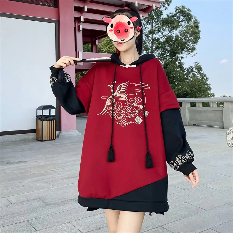 Японская Милая уличная мода женские толстовки Harajuku толстовка с капюшоном