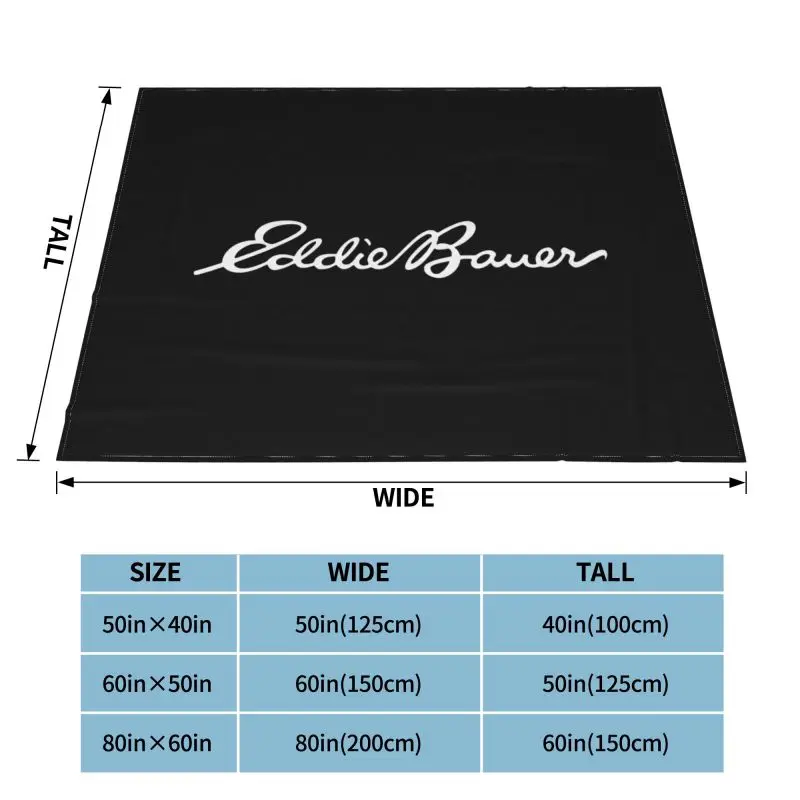 Одеяло с логотипом Эдди Бауэра высота спальни выделенное домашнее украшение |