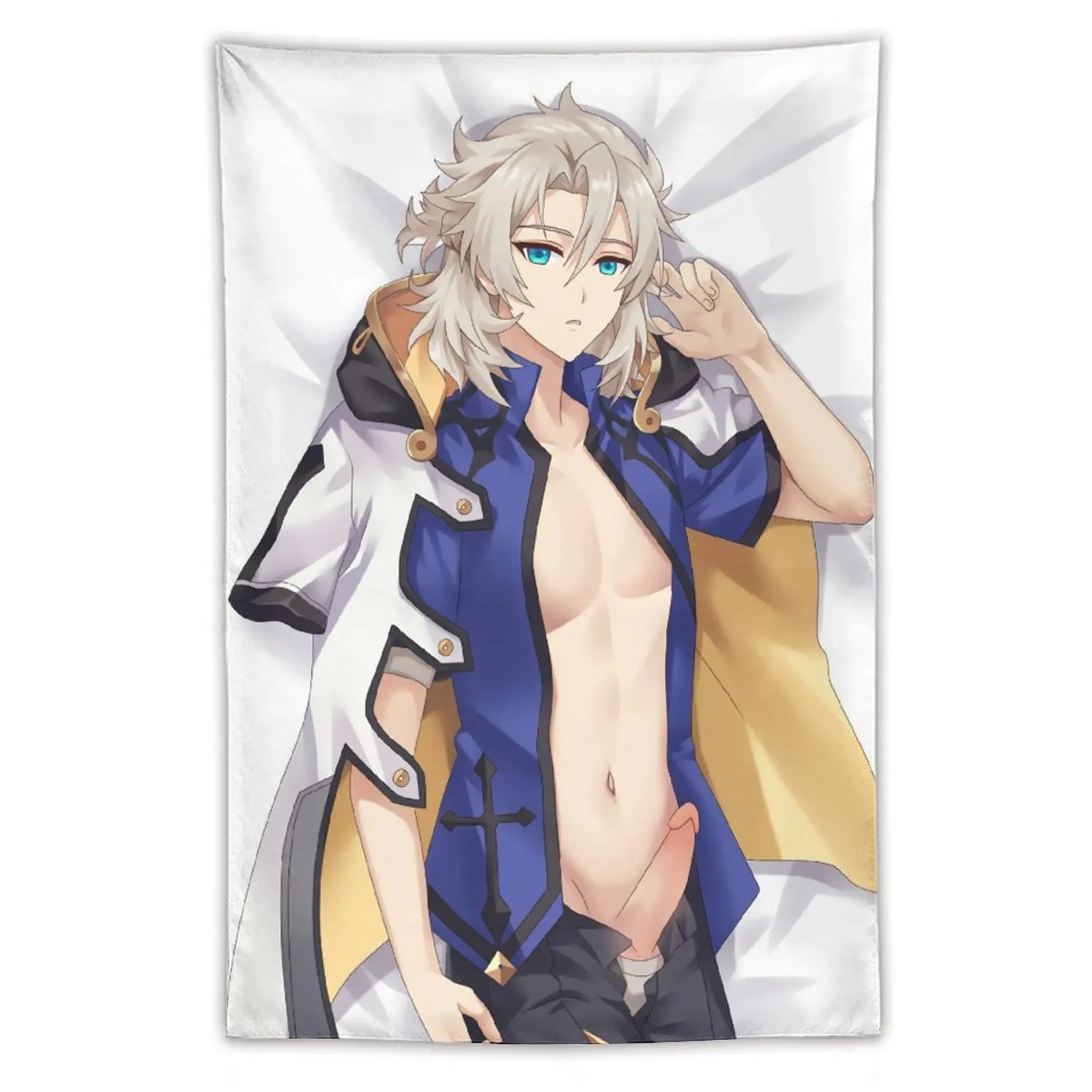 

22615-Albedo Genshin Impact-1 Anime Tapestry Wall Art Poster Home Tapestries Bedroom Decor