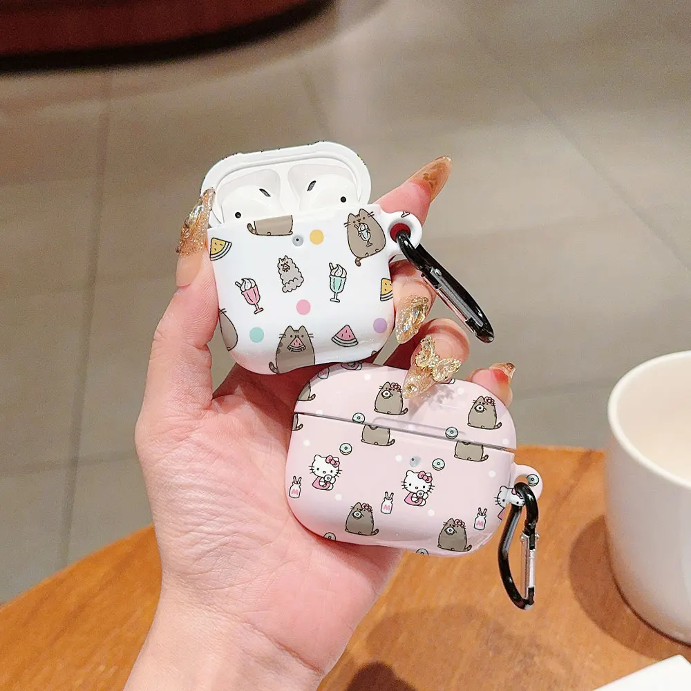 Противоударный защитный глянцевый HD жесткий чехол для наушников из мультяшного