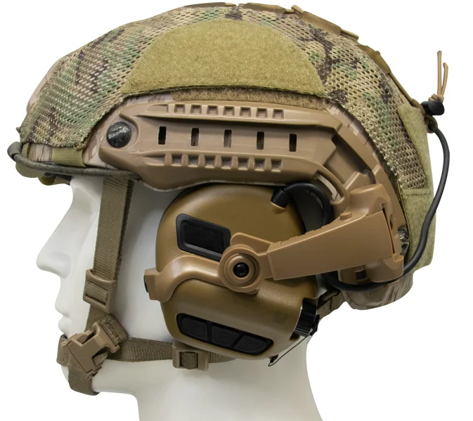 

EARMOR M31X MILITARY NOISE CANCELLING HEADSET HEARING PROTECTION WITH ARC HELMET RAIL ADAPTER