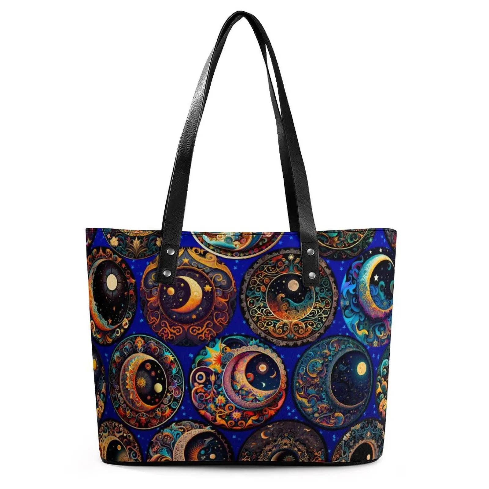 

Женская сумка-тоут с принтом «Луна и звезда»