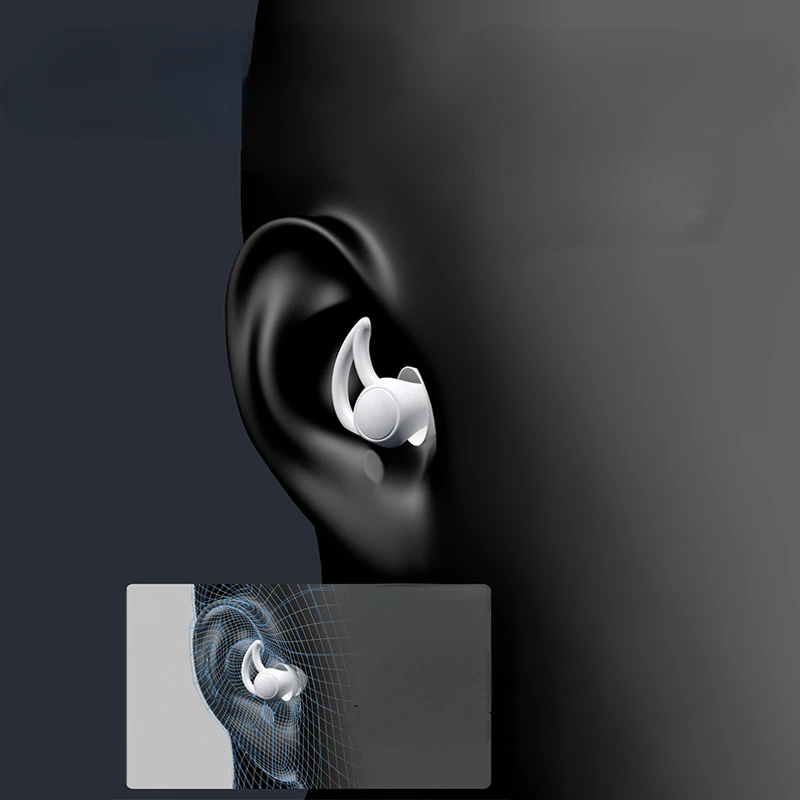 

Ear Plug with Box Silicone Soft Ear Plug Sound Swimming Waterproof Plug Earplug Headset For Student Sleep Study Noise Reduction