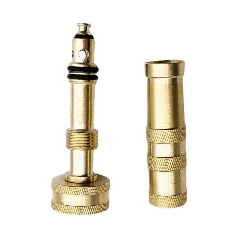 

Brass Hose Nozzle Garden Watering Adapter High Pressure Jet Sweeper Nozzle Adjustable Water Irrigation Nozzle For Watering Plant