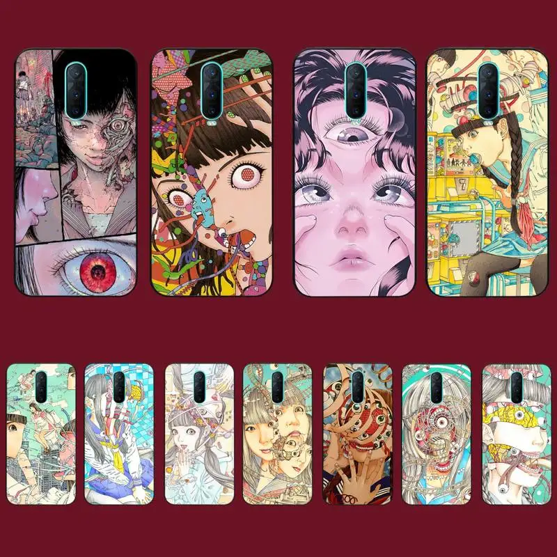 

shintaro kago Horror cartoons Phone Case for Vivo Y91C Y11 17 19 17 67 81 Oppo A9 2020 Realme c3