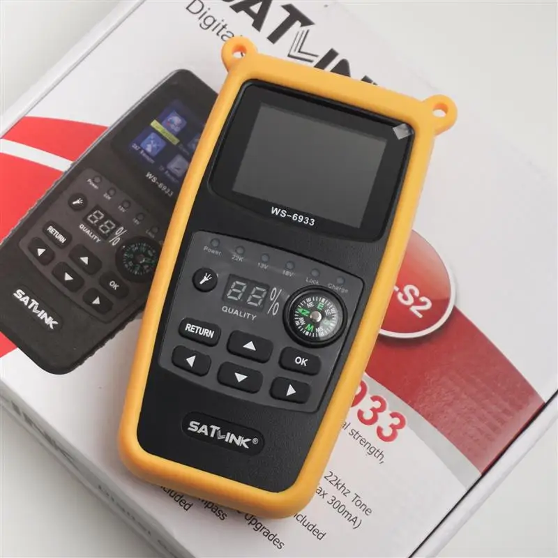 Satlink WS6933 satfinder спутниковый искатель 2 1 дюймовый ЖК-дисплей с литиевой батареей и