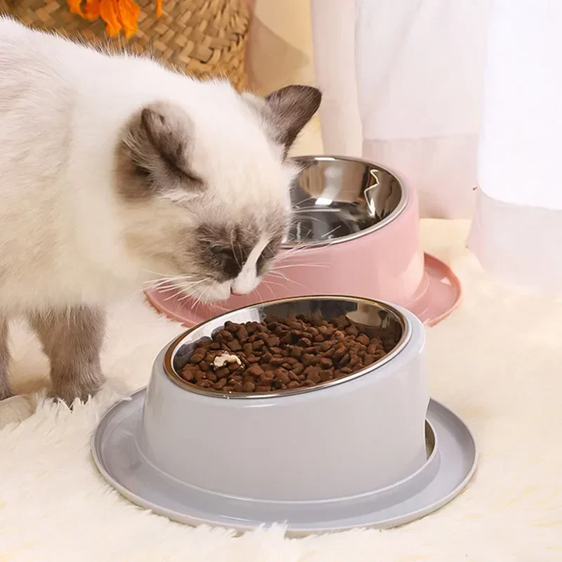 Аксессуары из нержавеющей стали для собак чаша стальной контейнер-кормушка