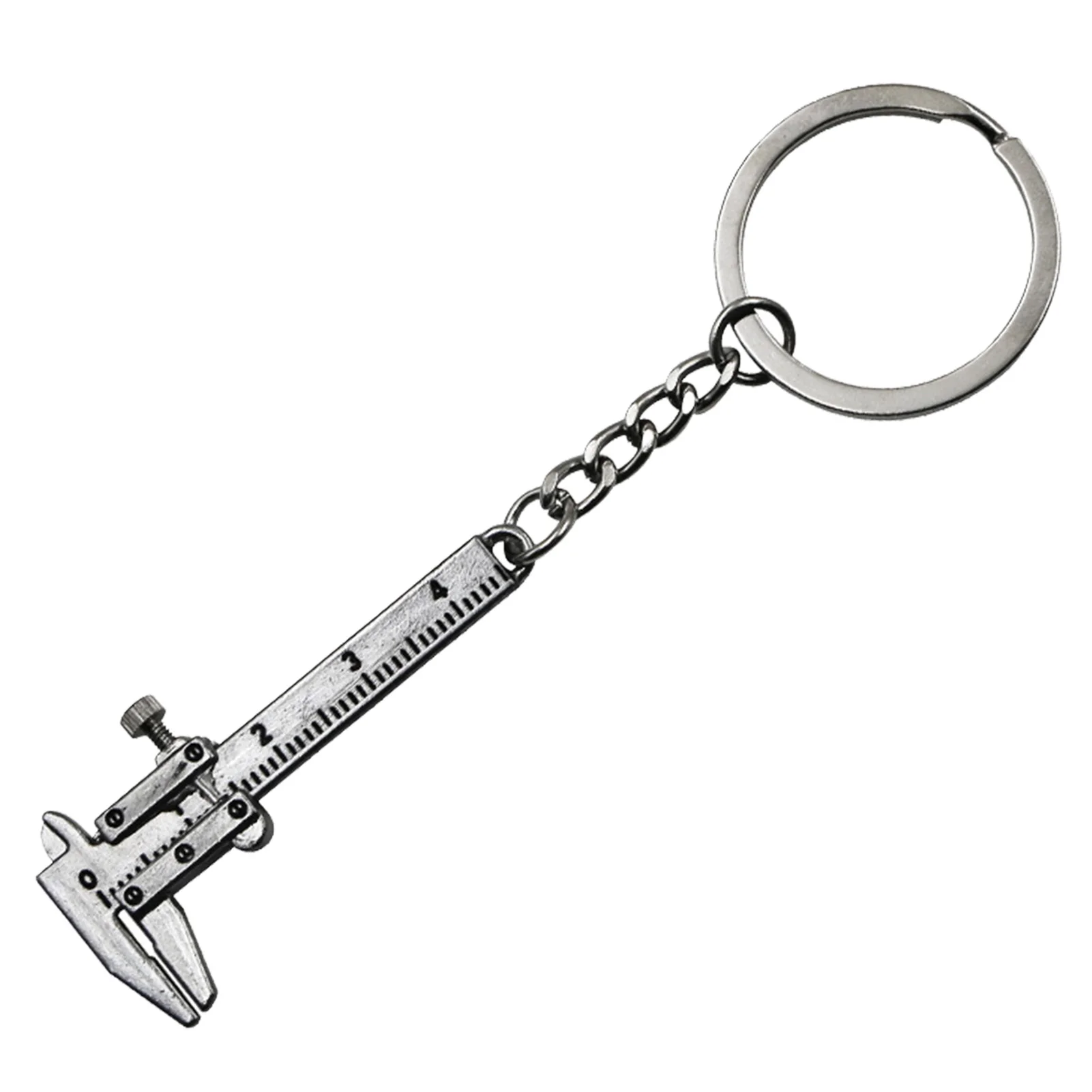 

Mini Vernier Caliper Keychain 4cm Miniature Pocket Vernier Vernier Caliper Key Chain Pendant Vernier Caliper Tool Keyring 0-40mm