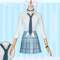 anime my dress up darling cosplay kitagawa marin cosplay costume school jk uniform suit girl dress white shirt skirt tie