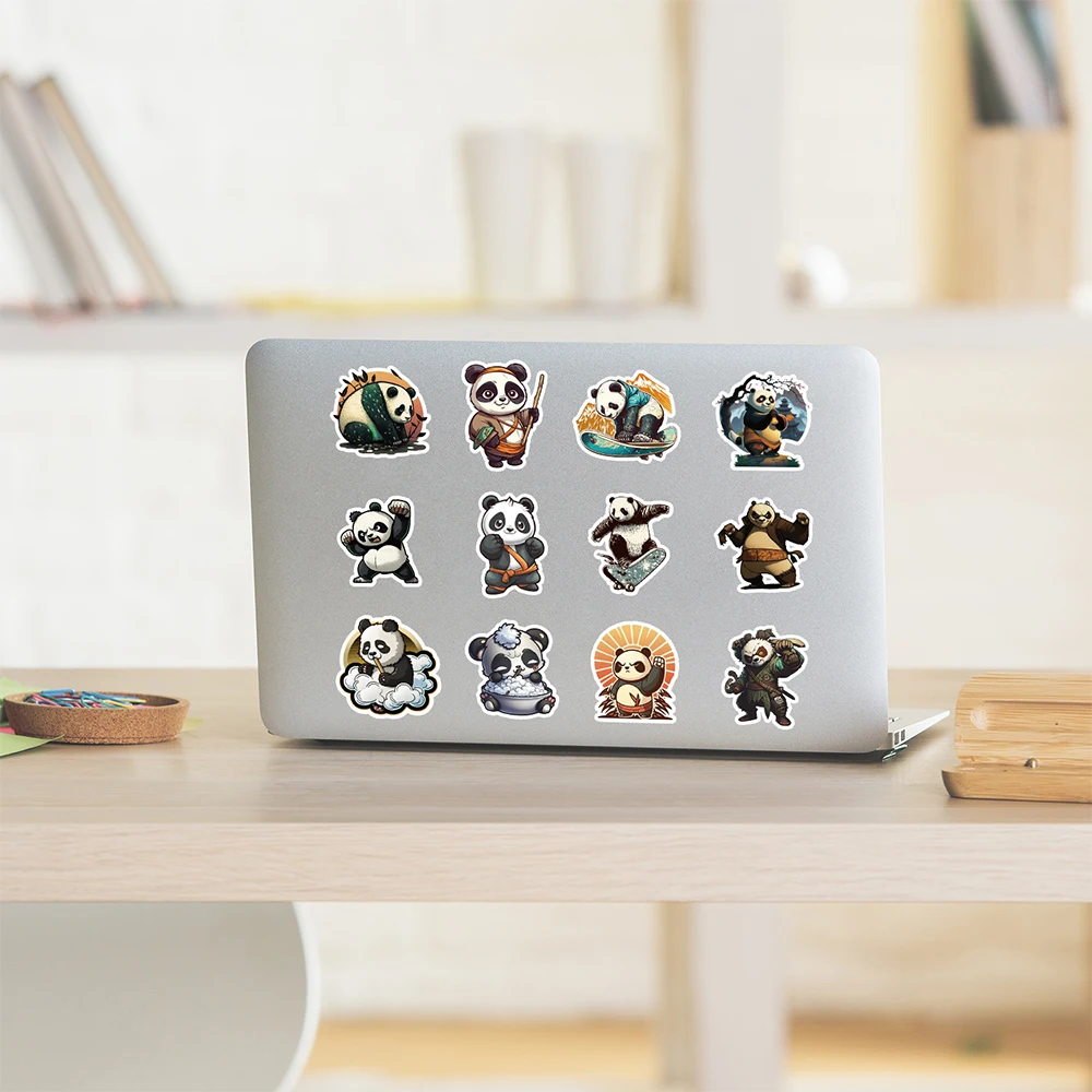 10/30/50 шт. классные граффити Конг-фу панда искусственная кожа скрапбукинг ноутбук