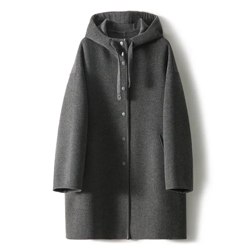 Женская шерстяная куртка на завязках