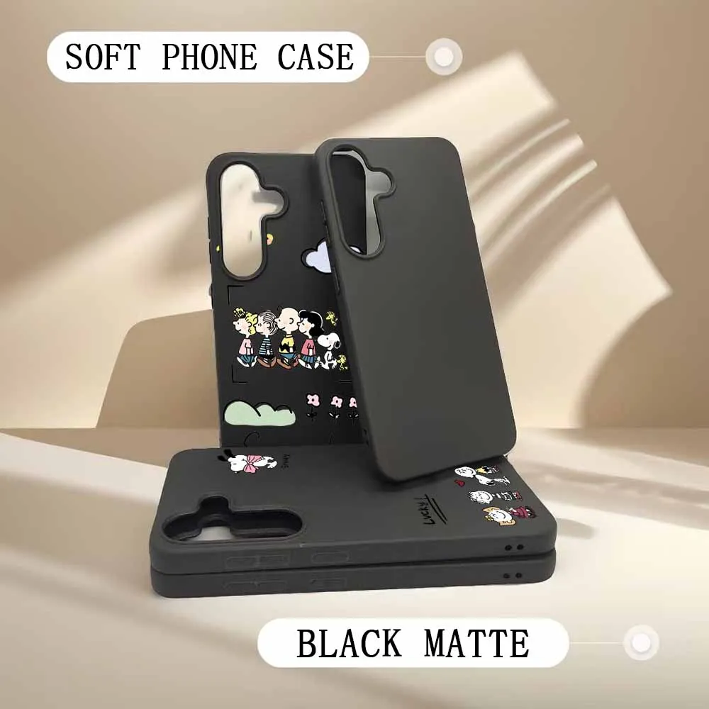 Фото Милый чехол с рисунком S-noopy для Samsung A73 A56 A55 A54 A53 A52 A51 A36 A34 A33 A32 A31 A25 A24 A23 A16 A15 A14 №2